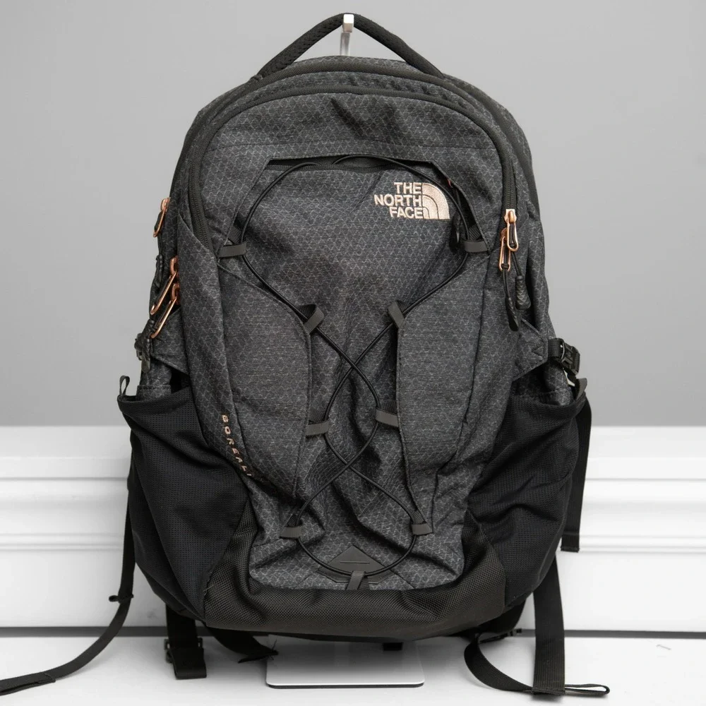 The North Face Borealis Backpack Black Grey FlexVent Padded Laptop Bag GorpCore